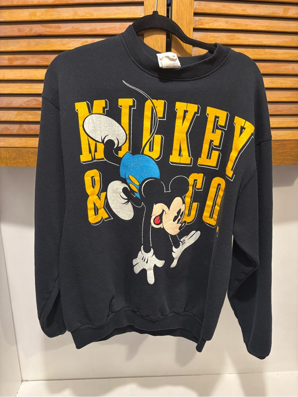 Vintage Mickey & Co Black Graphic Sweatshirt